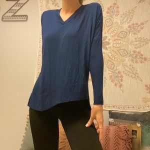 Blue long sleeve top